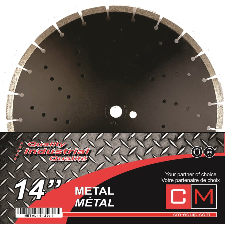 LAME DIAMANTÉS 14'' POUR MÉTAL