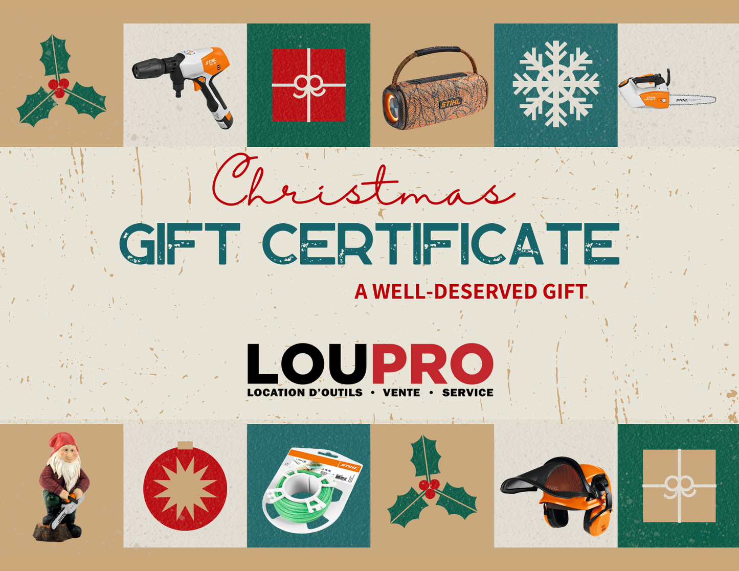 Certificat Cadeau Lou-Pro