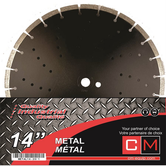 LAME DIAMANTÉS 14'' POUR MÉTAL